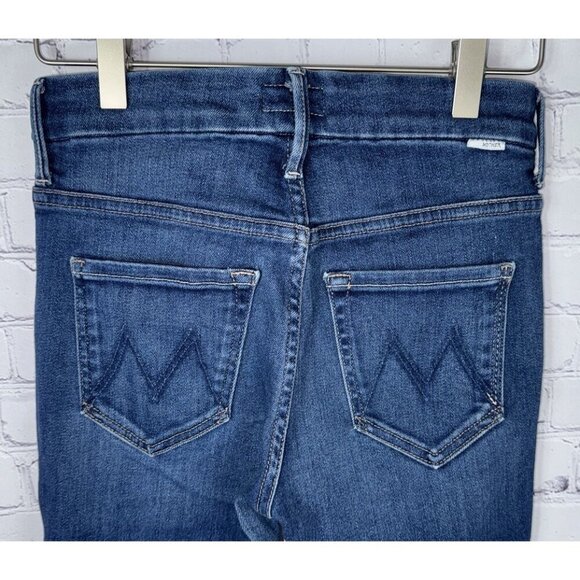 MOTHER High Waisted Looker Ankle Fray Jeans Women's Size 25 Home Movies - Picture 8 of 9